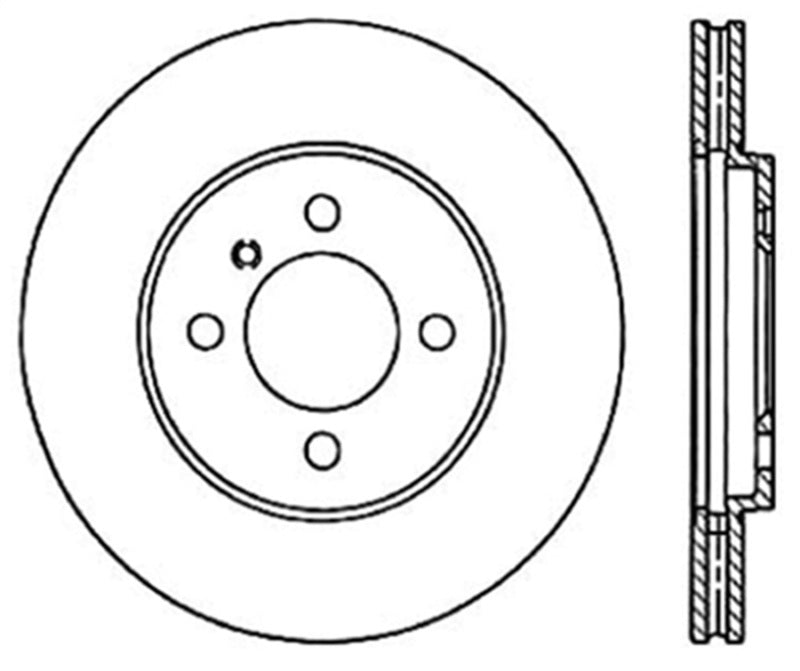 StopTech 84-91 BMW 3-Series Cryo Slotted Front Right Sport Brake Rotor Stoptech