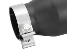 Load image into Gallery viewer, aFe Power Gas Exhaust Tip Black- 3 in In x 4.5 out X 9 in Long Bolt On (Black) - eliteracefab.com