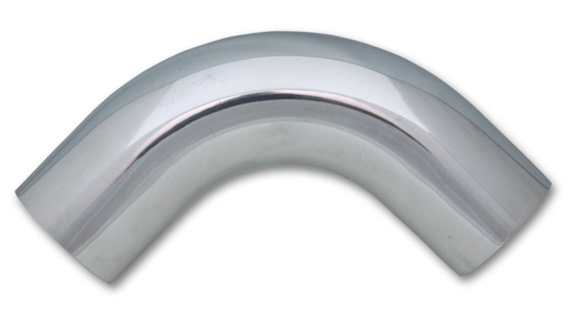 Vibrant 2in O.D. Universal Aluminum Tubing (90 degree bend) - Polished - eliteracefab.com