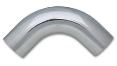 Vibrant 3.5in O.D. Universal Aluminum Tubing (90 degree bend) - Polished - eliteracefab.com