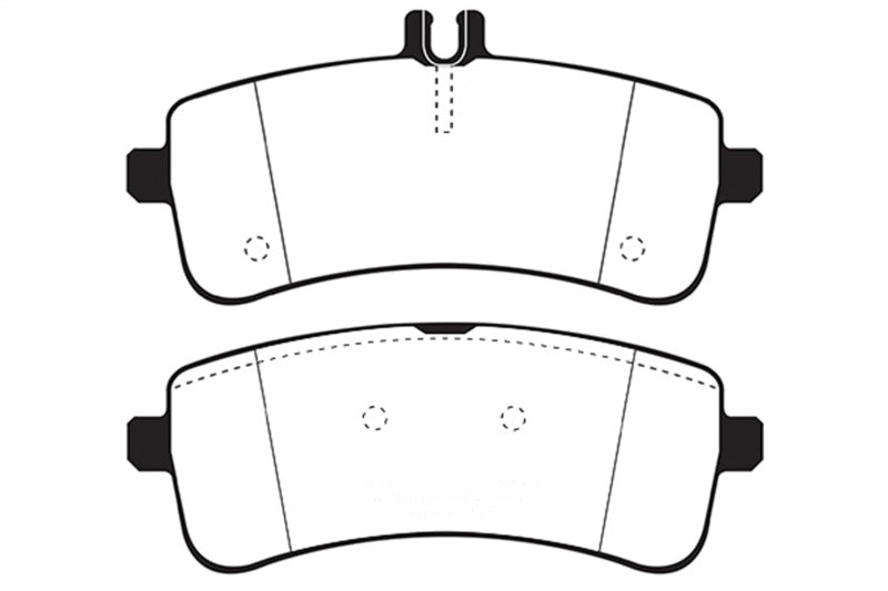 EBC 2015+ Mercedes-Benz C63 S AMG (W205) 4.0L Twin Turbo Redstuff Rear Brake Pads - eliteracefab.com