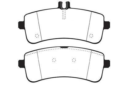 EBC 2015+ Mercedes-Benz C63 AMG (W205) Yellowstuff Rear Brake Pads - eliteracefab.com