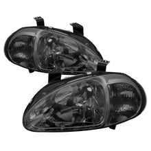 Load image into Gallery viewer, Xtune Honda Del Sol 93-97 1Pc Crystal Headlights Smoke HD-ON-HDEL93-1P-SM - eliteracefab.com