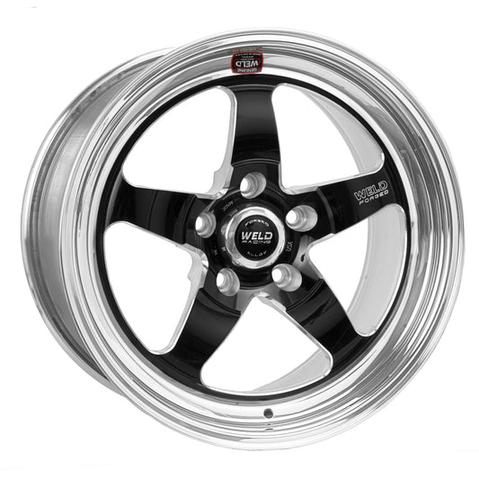 Weld S71 18x8 / 5x120mm BP / 5.1in. BS Black Wheel (High Pad) - Non-Beadlock - eliteracefab.com