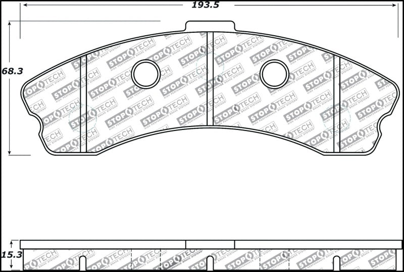 StopTech Performance 06-09 Chevrolet Corvette Z06 Front Brake Pads - eliteracefab.com