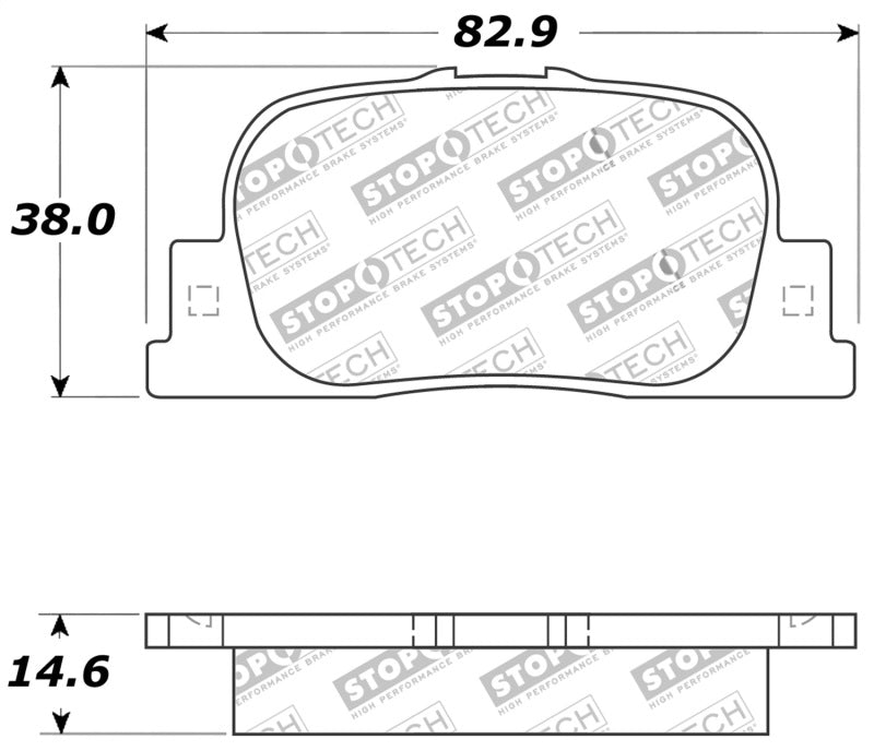 StopTech Performance 05-08 Scion tC Rear Brake Pads - eliteracefab.com