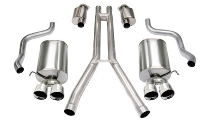 Corsa 04-08 Cadillac XLR 4.6L Polished Sport Cat-Back Exhaust CORSA Performance