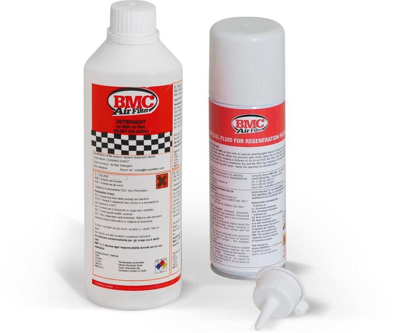 BMC Complete Filter Washing Kit - 500ml Detergent & 200ml Oil Spray - eliteracefab.com