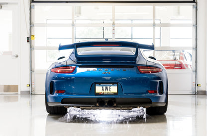 AWE Tuning Porsche 991 GT3 / RS SwitchPath Exhaust - Diamond Black Tips AWE Tuning