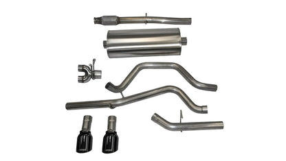 Corsa 14 GMC Sierra/Chevy Silv 1500 Crew Cab/Short Bed 5.3L V8 Black Sport Dual Rear CB Exhaust CORSA Performance