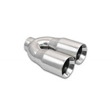 Load image into Gallery viewer, Vibrant Titanium Muffler w/Natural Tip 3.5in. Inlet / 3.5in. Outlet / 5.5in Dia - eliteracefab.com