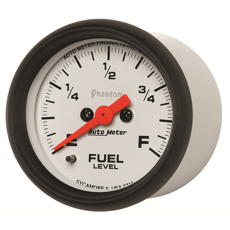 Autometer Phantom 52mm Full Sweep Electronic Fuel Level Programmable Empty-Full Range 5710