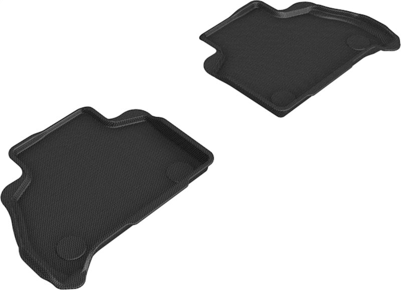 3D MAXpider L1BM10521509 19-22 BMW X7 (G07) Kagu 2nd Row Floormats - Black 3D MAXpider