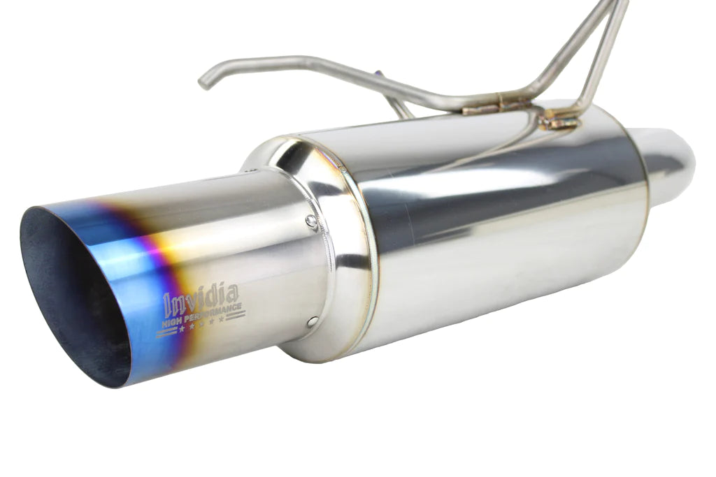 Invidia Dual N1 Titanium Tip Cat-Back Exhaust Subaru WRX / STI Sedan 2008-2014 - eliteracefab.com