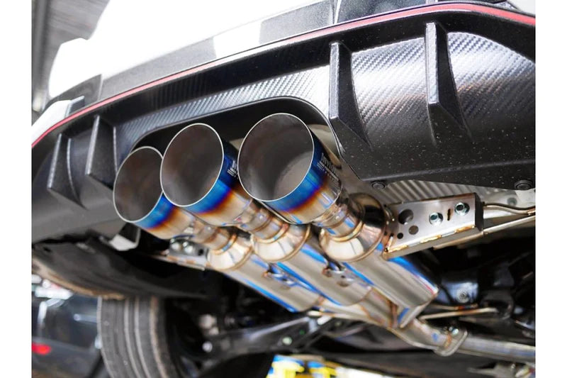 Invidia R400 Gemini Cat Back Exhaust w/Titanium Burnt Tips Honda Civic Type R 2017-2021 - eliteracefab.com