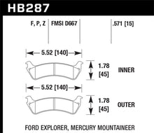 Load image into Gallery viewer, Hawk Performance Ceramic Brake Pads - HB287Z.571