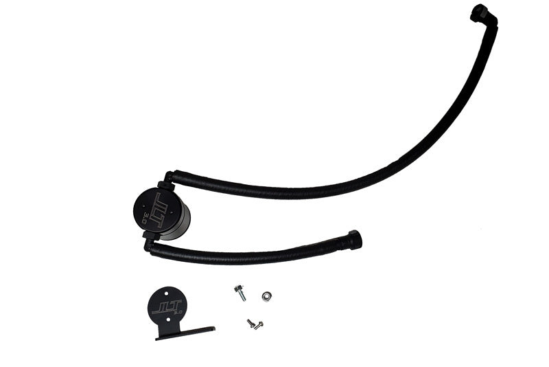 J&L 20-21 Chevrolet Corvette 6.2L LT2 Targa Top Passenger Side Oil Separator 3.0 - Black Anodized - eliteracefab.com