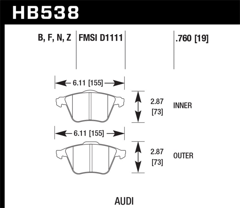 Hawk Performance Ceramic Street Brake Pads - eliteracefab.com