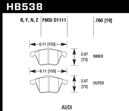 Hawk Performance Ceramic Street Brake Pads - eliteracefab.com