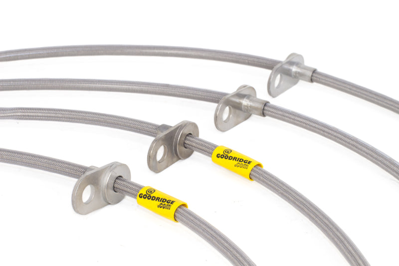 Goodridge 08-14 Subaru Impreza STi w/ Brembo Calipers Stainless Steel Brake Lines Kit - eliteracefab.com