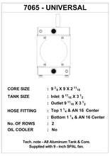 Load image into Gallery viewer, CSF Cooling - Racing &amp; High Performance Division UnvrslDragRace/Tuck Radiator,10.5H&quot;x10L&quot;x3.6W&quot; (5.65&quot;w/fan),Incl 9-inch SPAL fan - eliteracefab.com