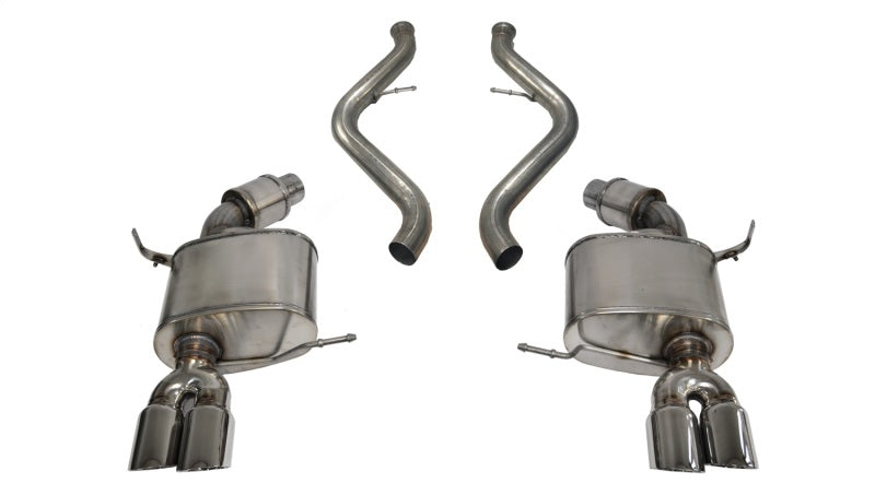 Corsa 08-12 BMW M3 Convertible E93 Polished Sport Cat-Back Exhaust - eliteracefab.com