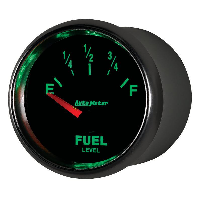 AutoMeter Gauge Fuel Level 2-1/16in. 240 Ohm(e) to 33 Ohm(f) Elec Gs 3816