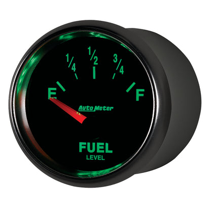 AutoMeter Gauge Fuel Level 2-1/16in. 240 Ohm(e) to 33 Ohm(f) Elec Gs 3816