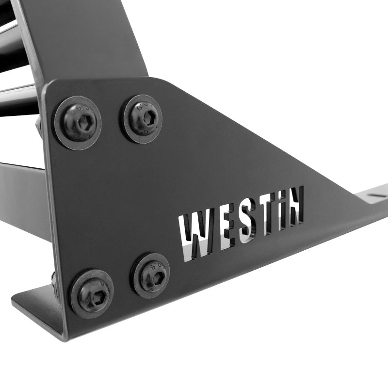 Westin 1999-2018 Chevrolet/Ford/GMC/Toyota Silverado/Sierra 1500/2500/3500 HD Headache Rack - Black - eliteracefab.com