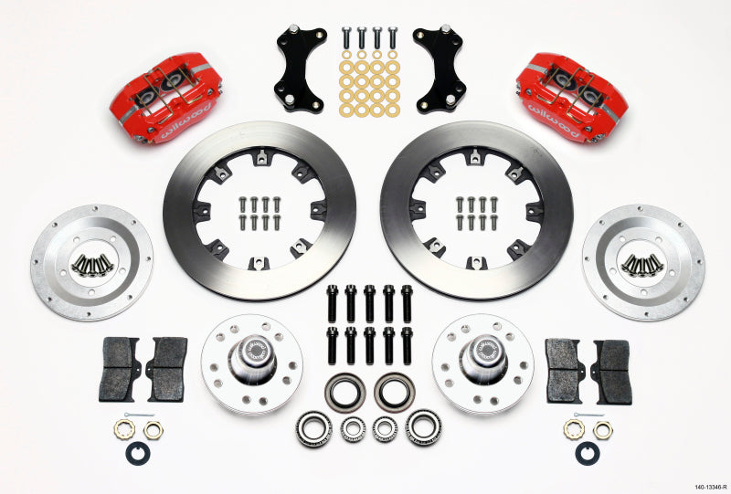 Wilwood Dynapro Dust-Boot Front Kit 12.19in Red WWE ProSpindle Wilwood
