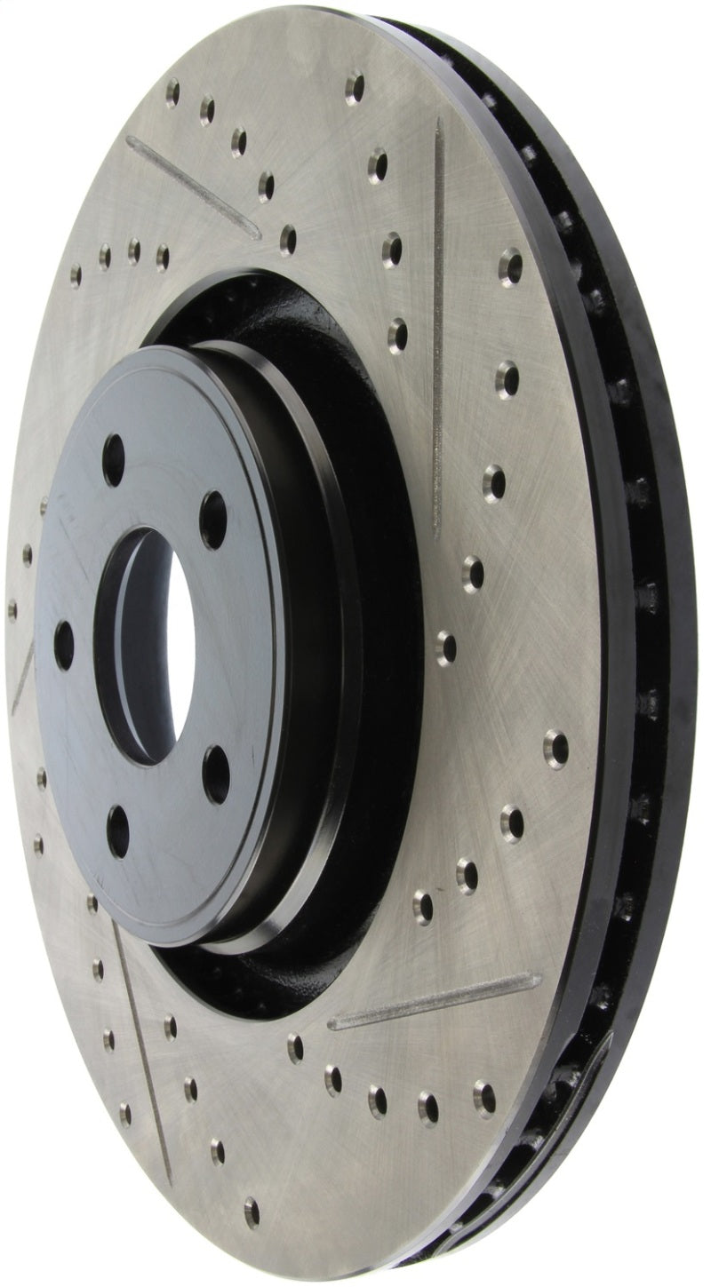 STOPTECH 14+ FORD FOCUS ST W/ 335MM BRAKES FRONT LEFT SLOTTED & DRILLED ROTOR, 127.65146L - eliteracefab.com