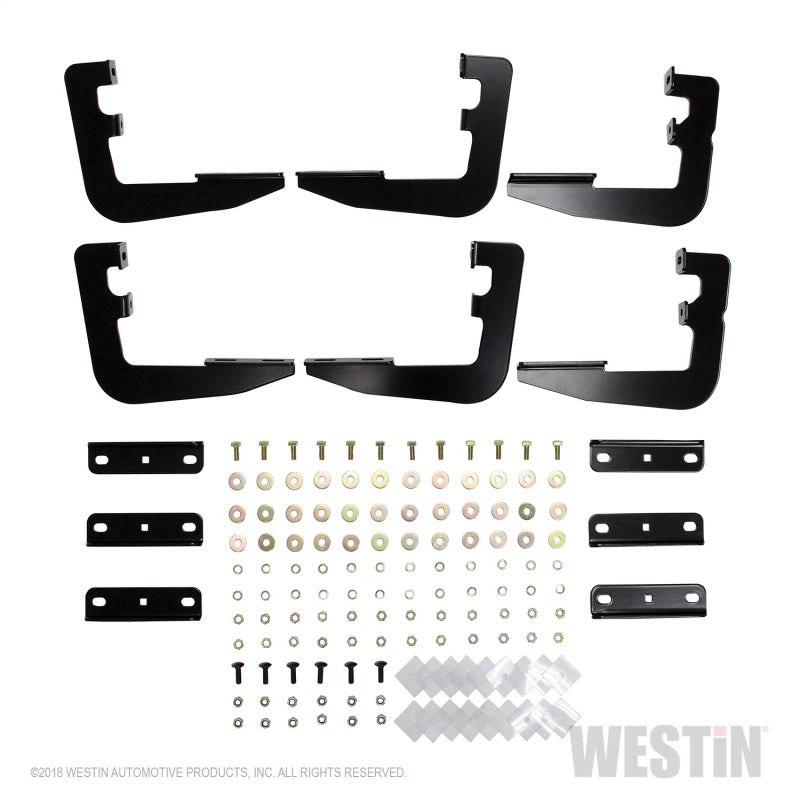 Westin 2019 Ram 1500 Quad/Crew Cab (Excl. 2019 Ram 1500 Classic) Running Board Mount Kit - Black - eliteracefab.com