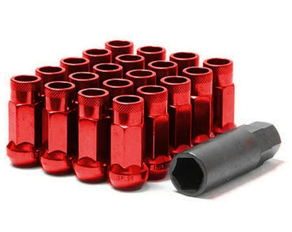 WHEEL MATE MUTEKI SR48 OPEN END LUG NUTS – RED 12×1.50 48MM - eliteracefab.com