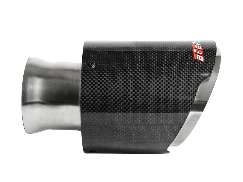 aFe MACH Force-XP 4-1/2in Carbon Fiber OE Replacement Exhaust Tips - 15-19 Dodge Charger/Hellcat - eliteracefab.com