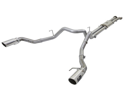 aFe MACHForce XP Exhaust Cat-Back SS-409 2017 Ford F-150 Raptor V6-3.5L (tt) w/ Polished Tips aFe