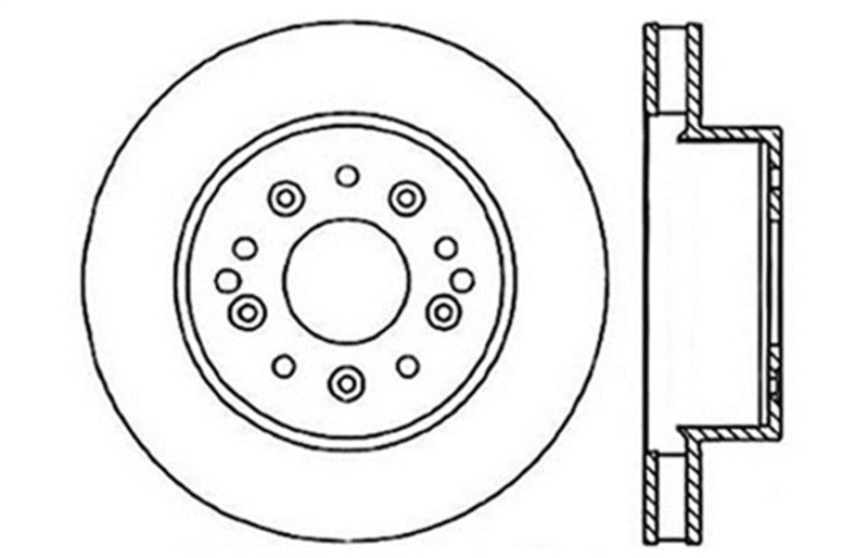 StopTech Slotted & Drilled Sport Brake Rotor Stoptech
