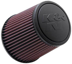 K&N Universal Rubber Filter - Round Tapered 6in Base OD x 3in Flange ID x 6in H - eliteracefab.com