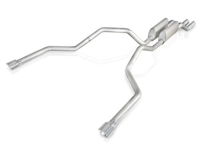 Stainless Works 2004-08 F150 5.4L Exhaust 2-1/2in Chambered Mufflers Under Bumper Exit Stainless Works
