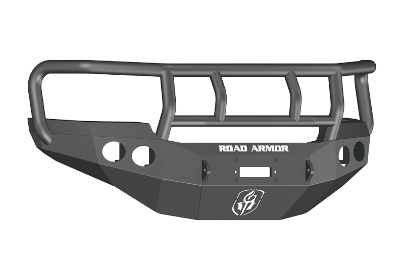 Road Armor 11-14 GMC 2500 Stealth Front Winch Bumper w/Titan II Guard - Tex Blk Road Armor