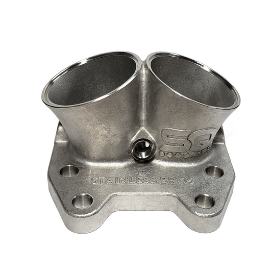 Ticon 2.25in T4 Collector with Divided Inlet Sequence Manufacturing