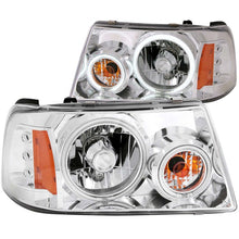 Load image into Gallery viewer, ANZO USA Ford Ranger Projector Headlights W/ Halo Chrome Ccfl 1 Pc; 2001-2011 - eliteracefab.com