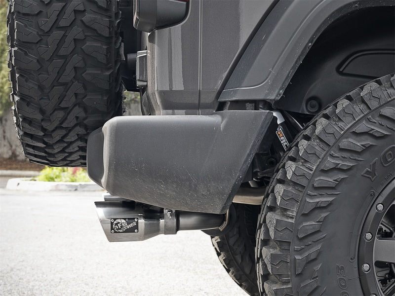 Rebel Series 2.5in 304 SS Cat-Back Exhaust w/ Polished Tips 2018+ Jeep Wrangler (JL) V6 3.6L aFe