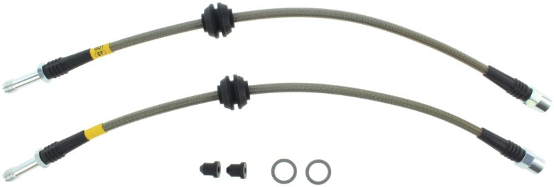 STOPTECH 09 AUDI A4 SEDAN / 08-10 A5-S5 REAR STAINLESS STEEL BRAKE LINE KIT, 950.33516 - eliteracefab.com