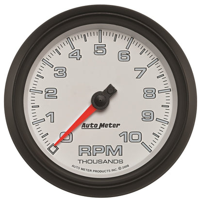 Autometer Pro-Cycle Gauge Tachometer 3 3/8in 10K Rpm White 19598