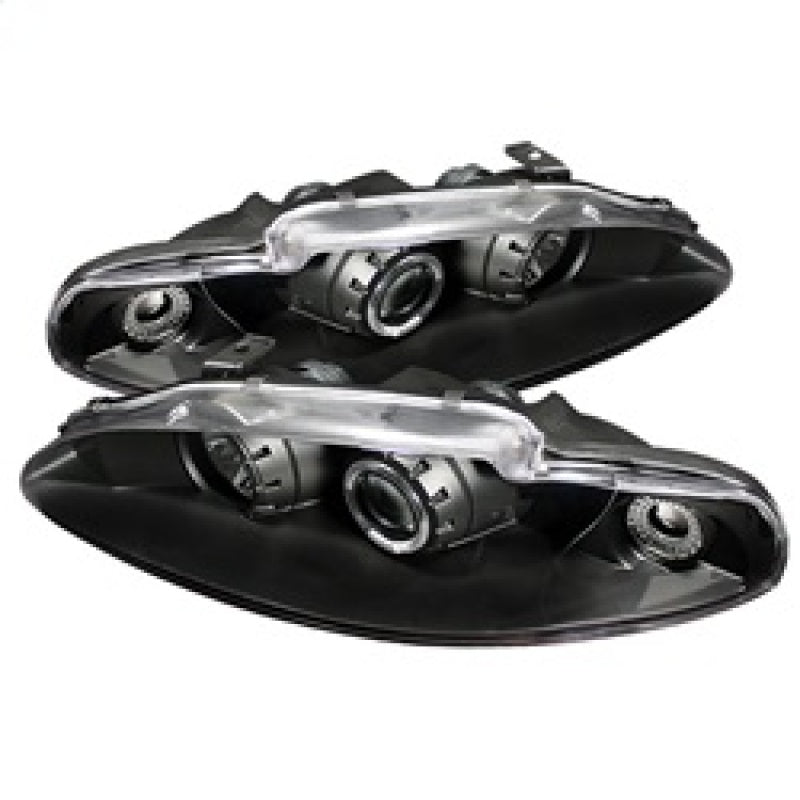 Spyder Mitsubishi Eclipse 95-96 Projector Headlights LED Halo Black High H1 Low H1 PRO-YD-ME95-HL-BK - eliteracefab.com