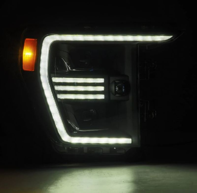 AlphaRex 21-22 Ford F150 PRO-Series Projector headlights Black w/Activ Light/Seq Signal - eliteracefab.com