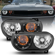 Load image into Gallery viewer, ANZO 2008-2014 Dodge Challenger Crystal Headlights Black - eliteracefab.com