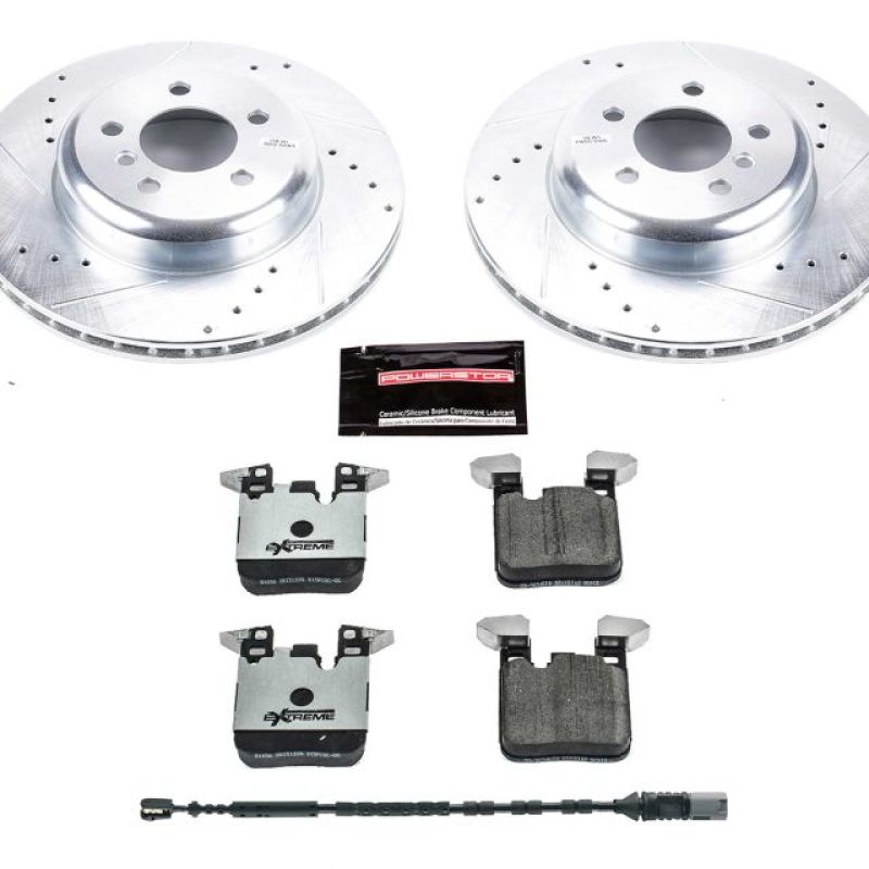 Power Stop 16-18 BMW 320i xDrive Rear Z26 Street Warrior Brake Kit PowerStop