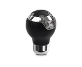 Momo GTR2 Shift Knob - Black Leather, Chrome Insert GTRBK1