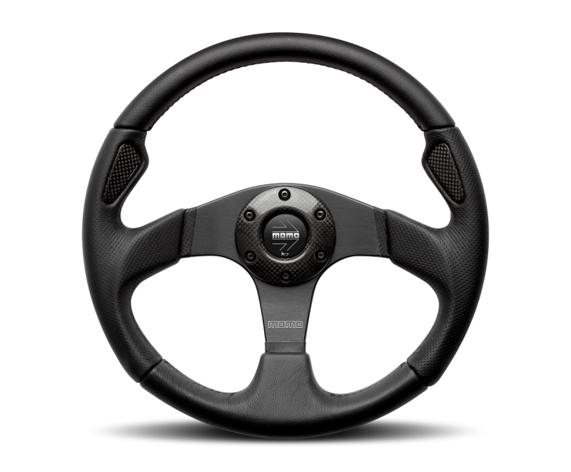 Momo Jet Steering Wheel 320 mm -  Black AirLeather/Black Spokes JET32BK0B